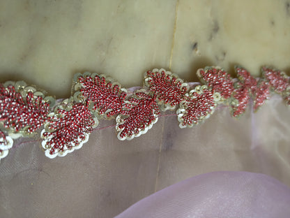 Beautiful and Stylish organza saree(Lavender)