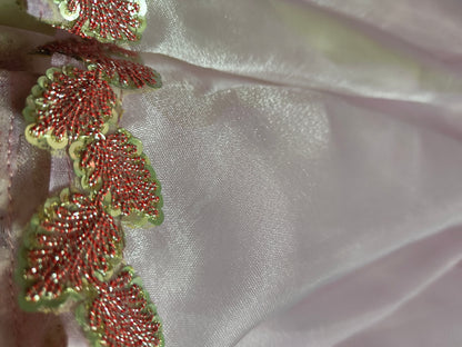 Beautiful and Stylish organza saree(Lavender)