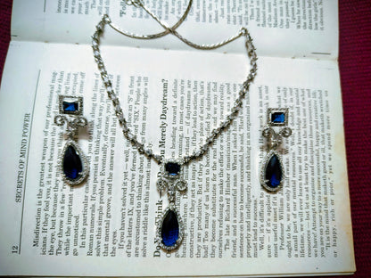Beautiful and Classic AD Jewellery set-Blue