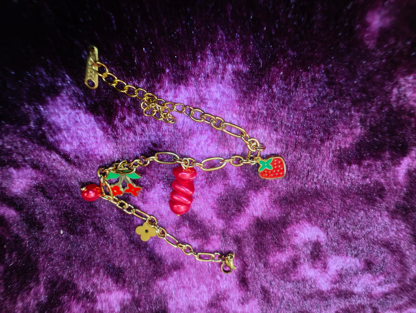 Beautiful and Classic Antitarnish stainless steel charms bracelet -Fruit and ocean series