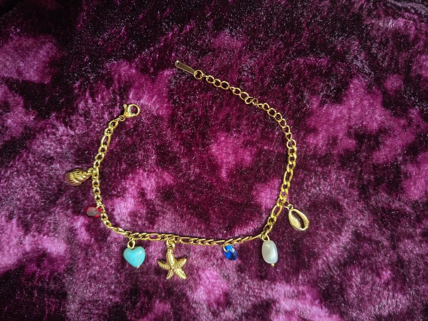 Beautiful and Classic Antitarnish stainless steel charms bracelet -Fruit and ocean series