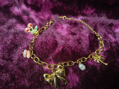 Beautiful and Classic Antitarnish stainless steel charms bracelet -Fruit and ocean series