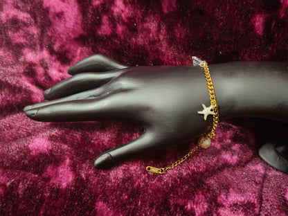 Beautiful and Classic Antitarnish stainless steel charms bracelet -Fruit and ocean series