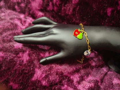 Beautiful and Classic Antitarnish stainless steel charms bracelet -Fruit and ocean series