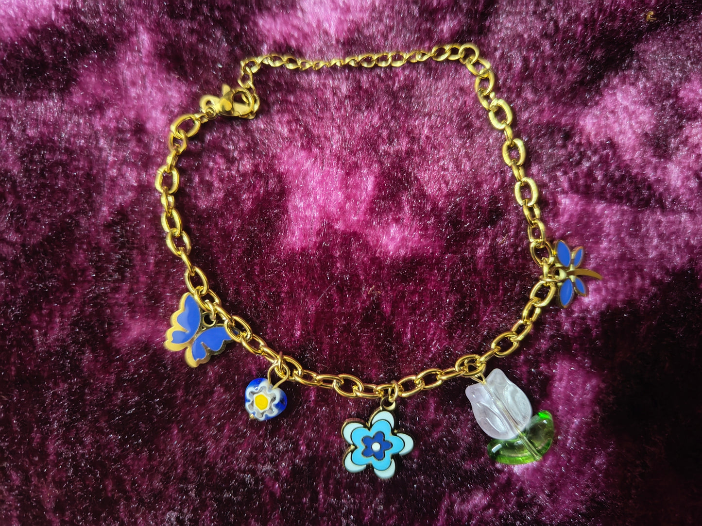 Beautiful and Classic Antitarnish stainless steel charms bracelet -Fruit and ocean series