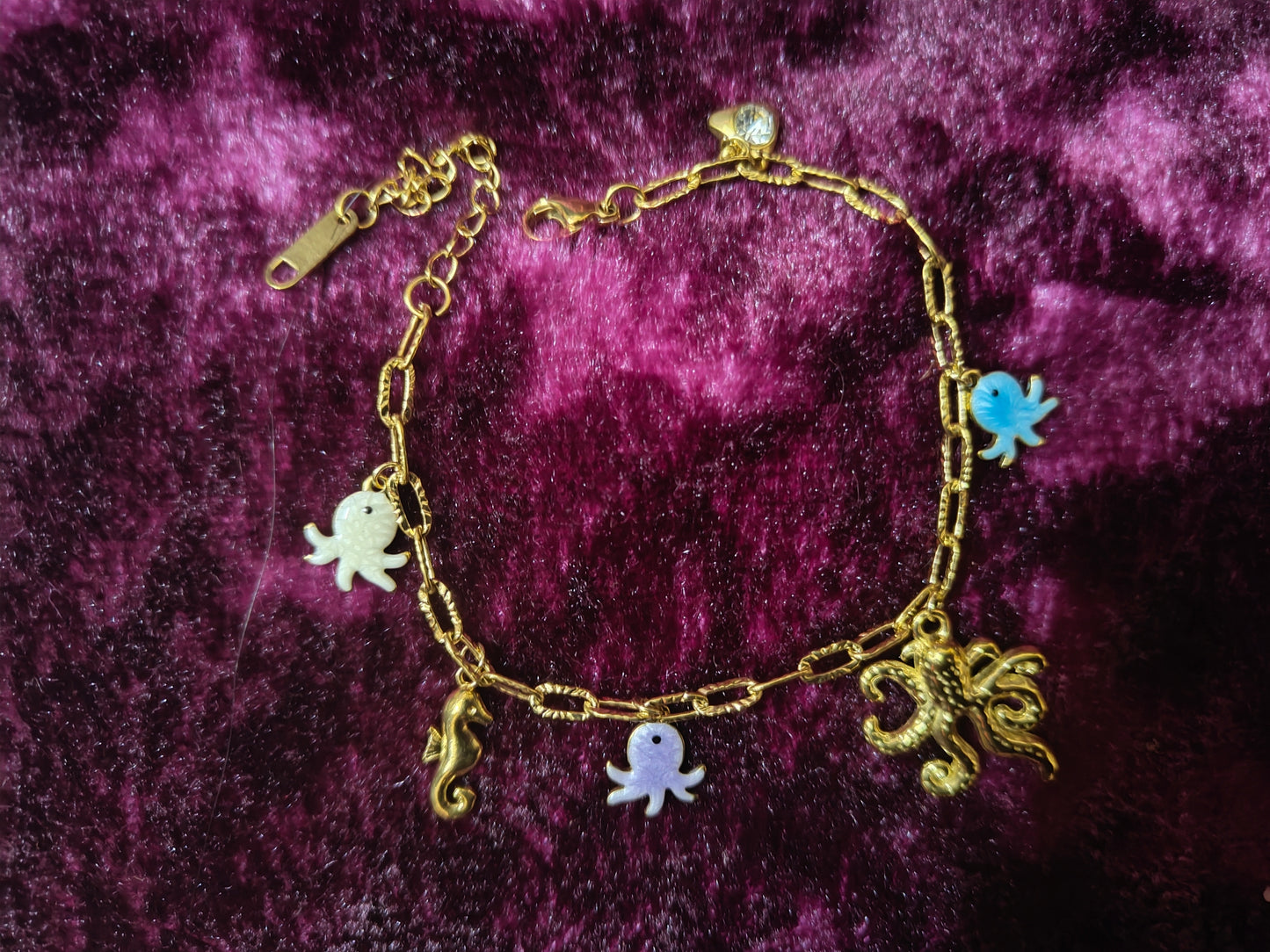 Beautiful and Classic Antitarnish stainless steel charms bracelet -Fruit and ocean series