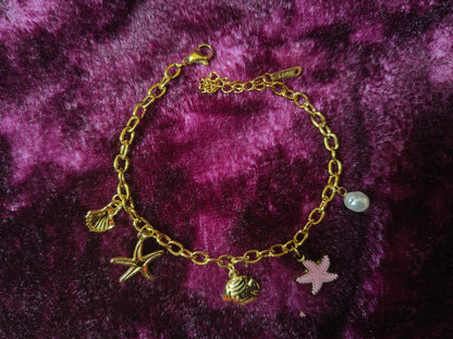 Beautiful and Classic Antitarnish stainless steel charms bracelet -Fruit and ocean series