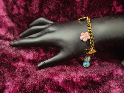 Beautiful and Classic Antitarnish stainless steel charms bracelet -Fruit and ocean series