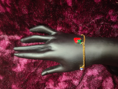 Beautiful and Classic Antitarnish stainless steel charms bracelet -Fruit and ocean series