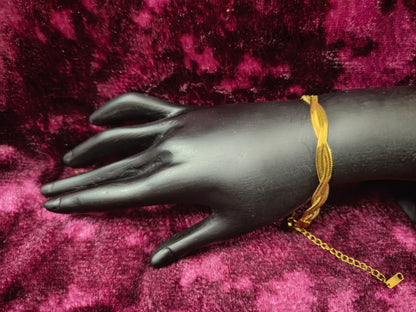 Beautiful and Classic Antitarnish stainless steel charms bracelet -Gold series